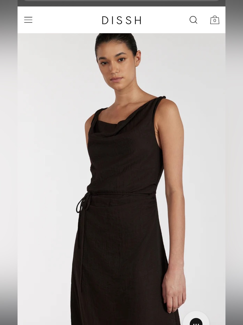DISSH KASEN BITTER CHOC DRESS - Picture 9 of 15